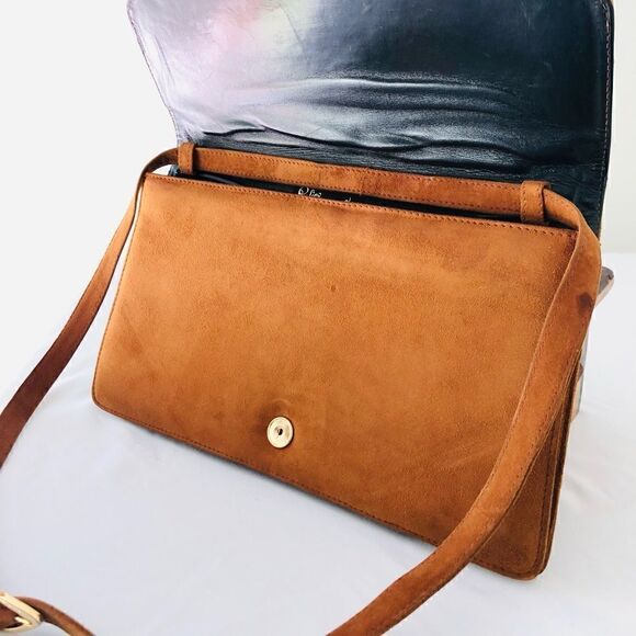 ROSINA FERRAGAMO SCHIAVONE Vintage leather and suede purse - Picture 2 of 10